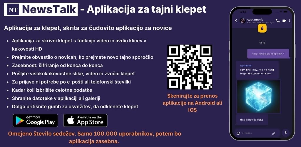 NewsTalk - pasica aplikacije za tajni klepet