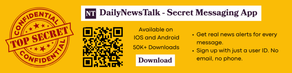 Banner van de DailyNewsTalk berichtenapp